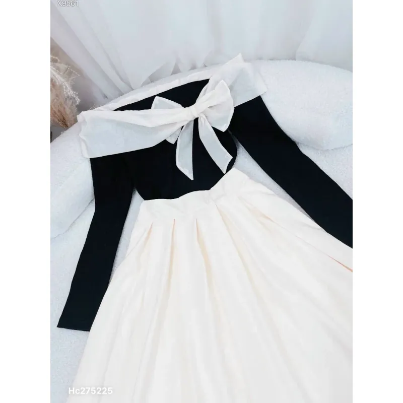 Đầm trễ vai dáng xoè size S, hàng mới, phom nhỏ 968789