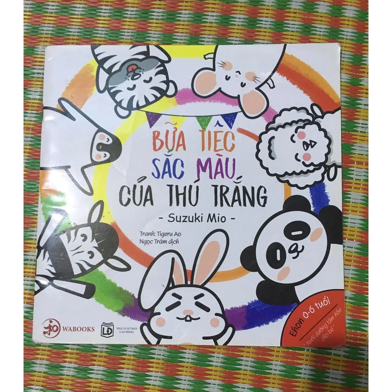 Ehon cho bé từ 0-6tuổi - Bữa tiệc sắc màu của thú trắng 463316
