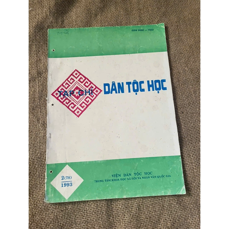 tạp chí Dân tộc học- số 2.1993- khổ lớn 452598
