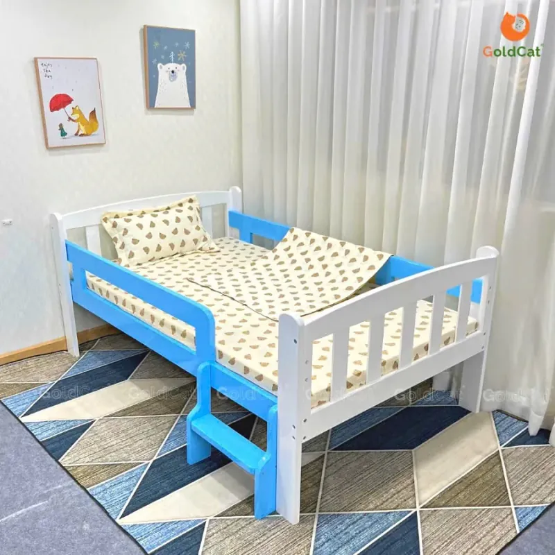 GIƯỜNG GỖ CHO BÉ GỖ TỰ NHIÊN KÍCH THƯỚC 100X170CM 588697