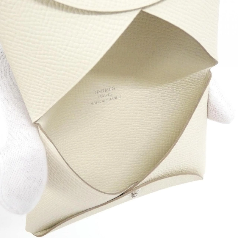 【Sản phẩm chưa sử dụng】Thẻ đựng thẻ Hermes Calvi 044164CK 622384
