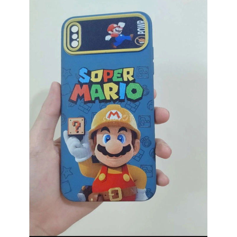 Ốp silicon cho iPhone XS Max hình Mario 479507