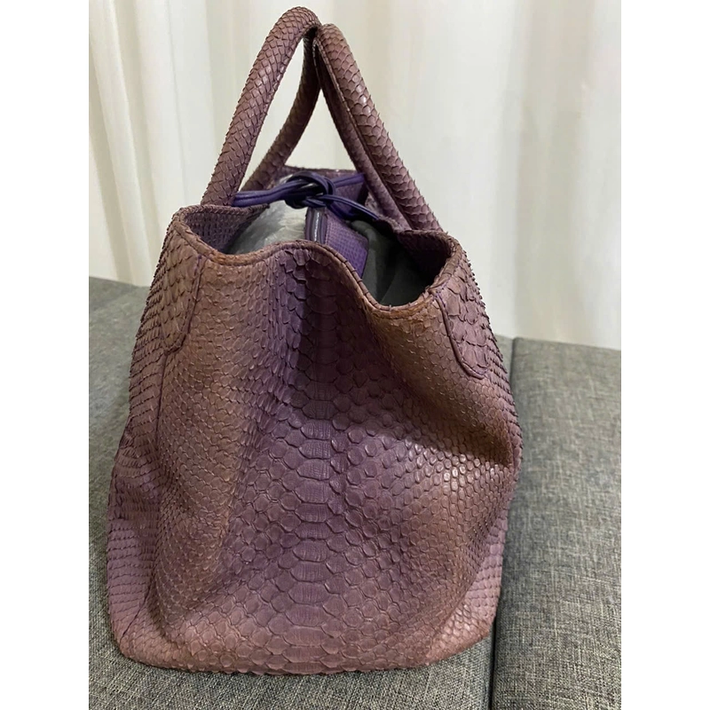 Túi du lịch trăn tím 41*25*21 python skin purple travel bag 464049