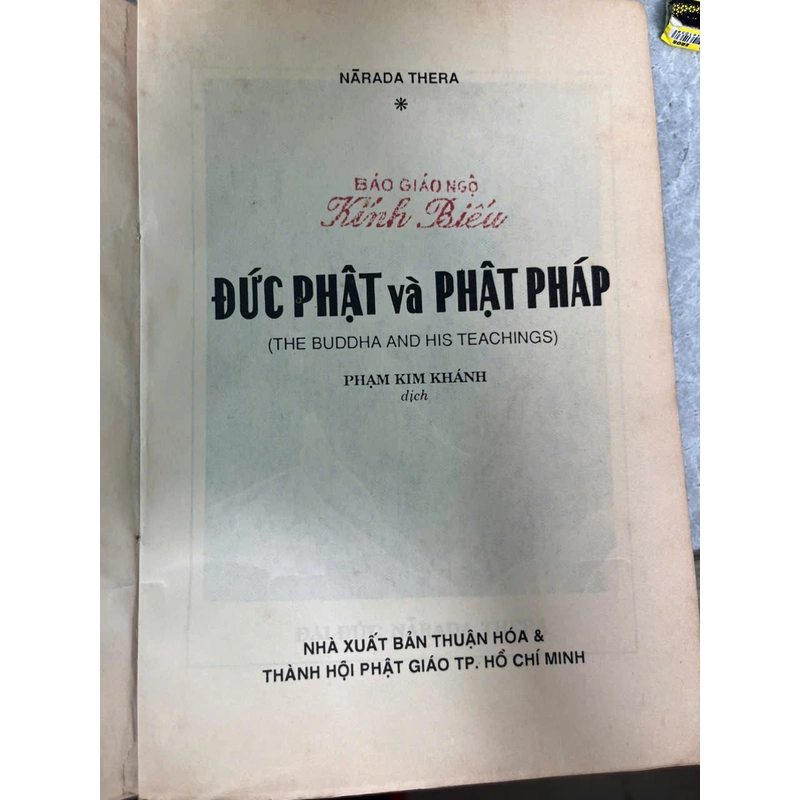 ĐỨC PHẬT VÀ PHẬT PHÁP- NARADA 547096