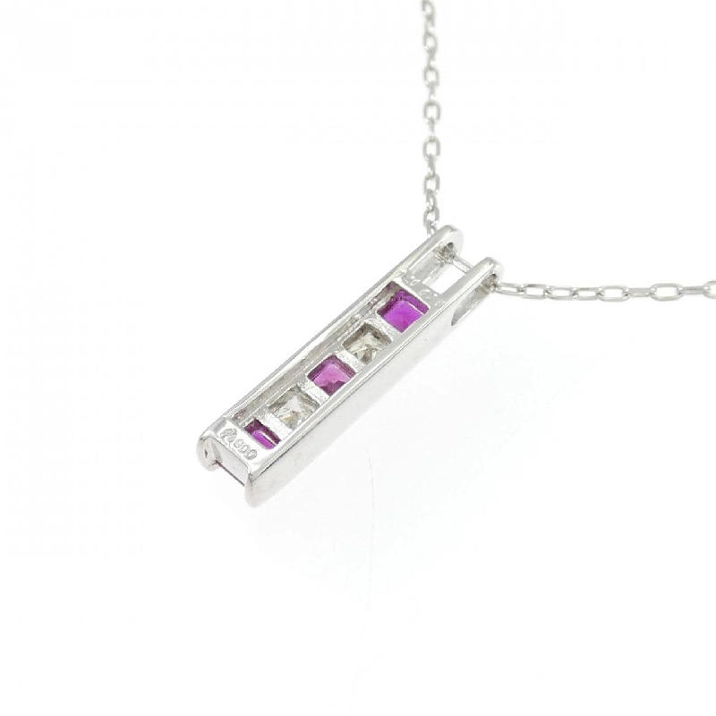 Dây chuyền ruby PT900/PT850 0.35CT - Hàng hiệu Authentic 860395