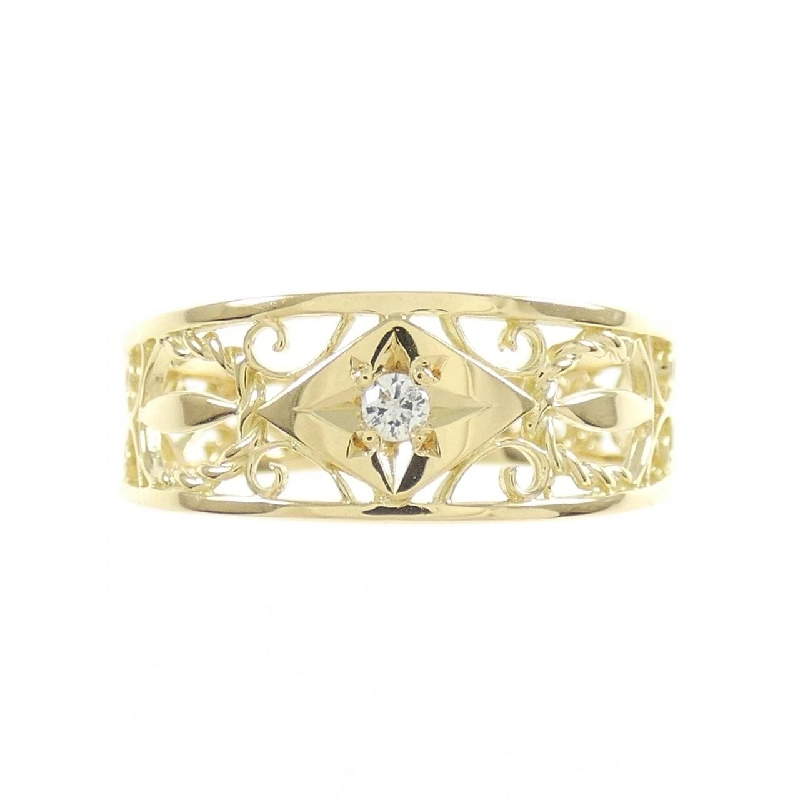 Nhẫn kim cương K18YG 0.03CT 670151