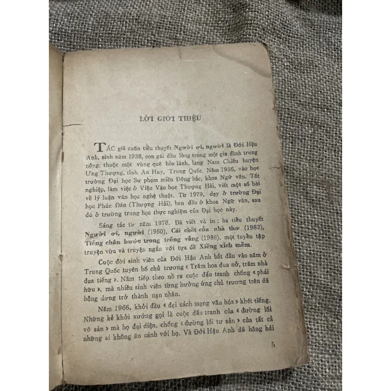 Người ơi người - ĐỚI HẬU ANH - viết về Cách mạng văn hóa  977147