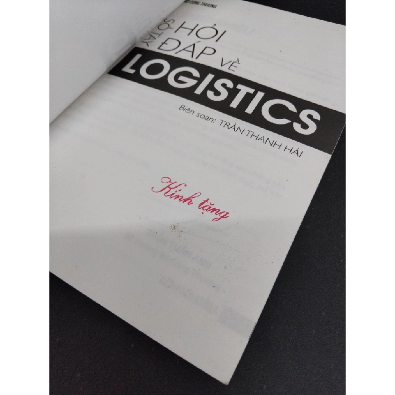 Sổ tay hỏi đáp về Logistics mới 90% bẩn bìa 2017 HCM2811 Bộ Công Thương MARKETING KINH DOANH 355312