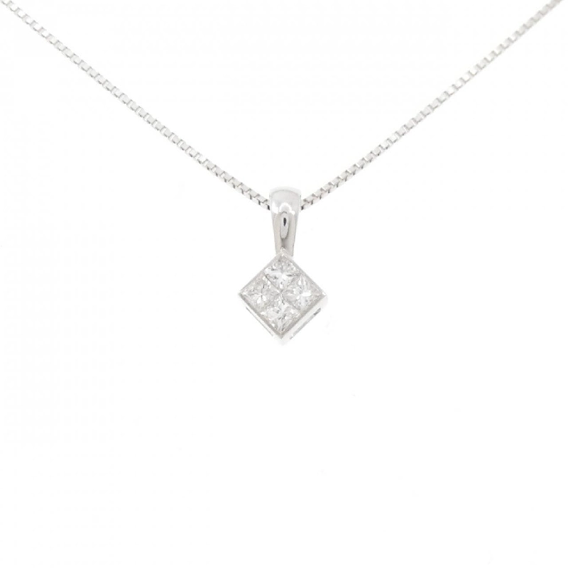 K18WG Dây chuyền kim cương - Hàng hiệu Authentic 862820