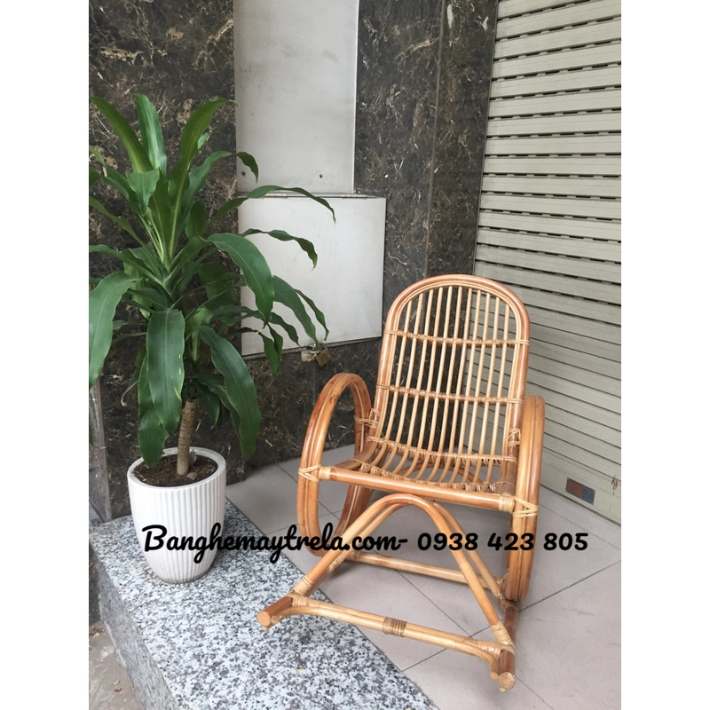 Ghế bập bênh mây tự nhiên nhỏ gọn giá rẻ 533935