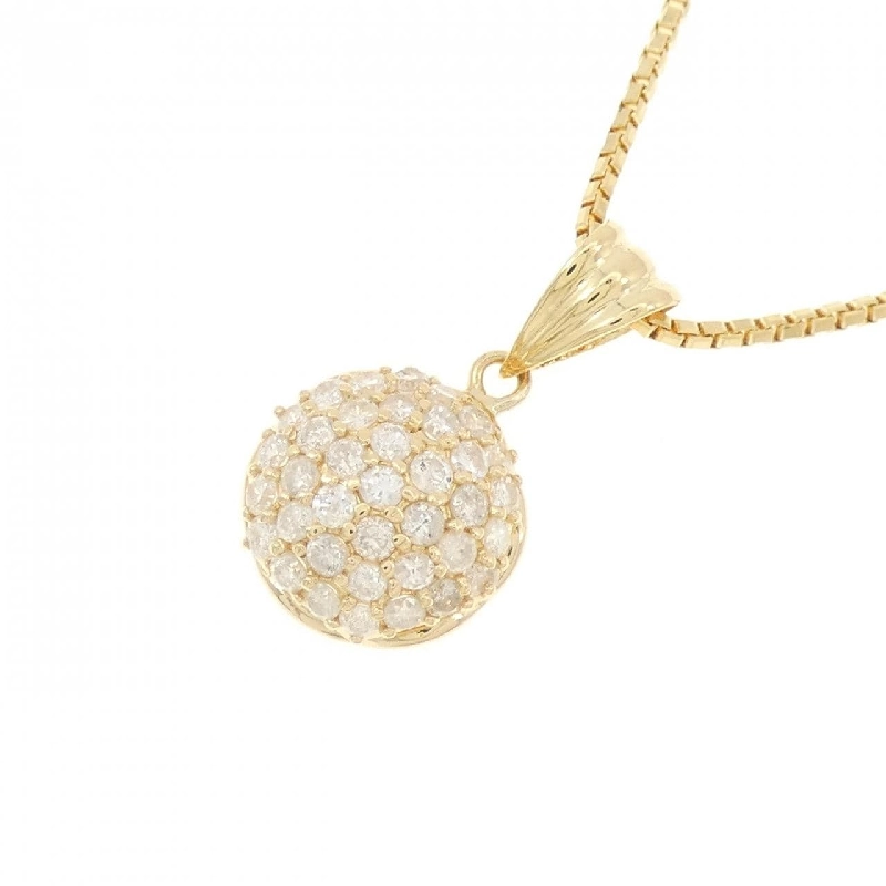 K18YG Pave Diamond Necklace 0.84CT - Hàng hiệu Authentic 849111