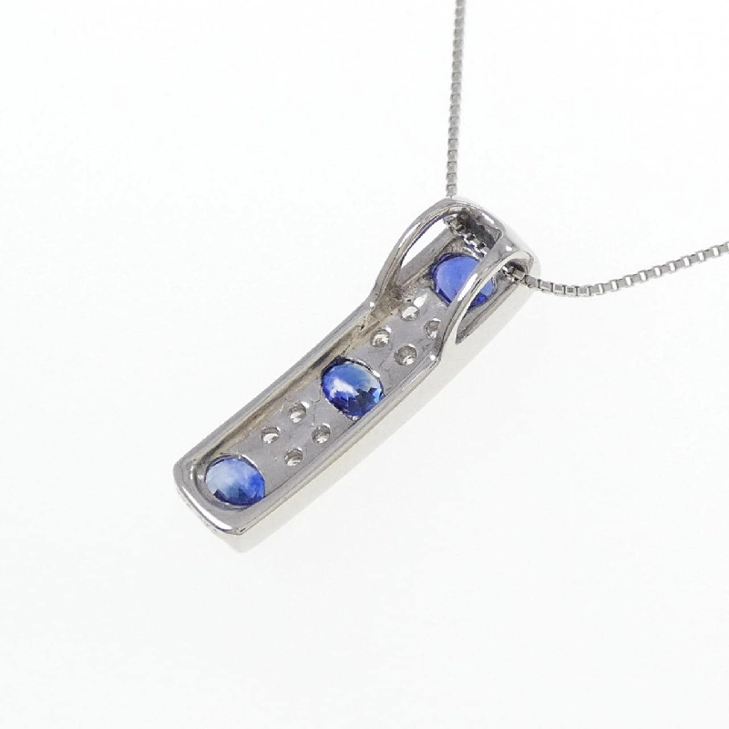 Dây chuyền Sapphire PT900/PT850 0.90CT - Hàng hiệu Chính hãng 859244