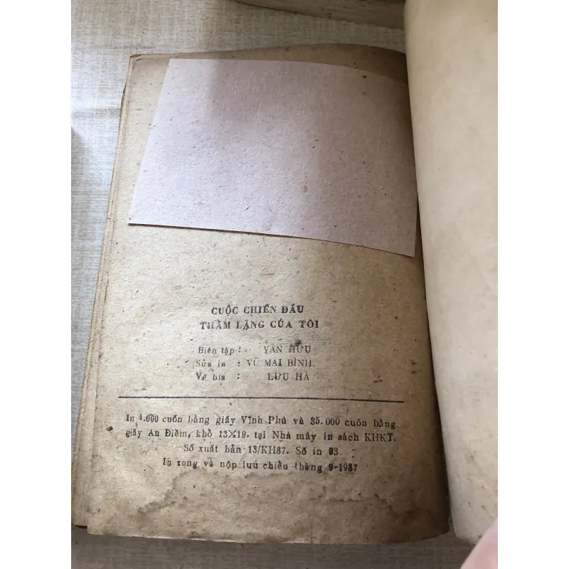 Cuộc chiến đấu thầm lặng của tôi 973901