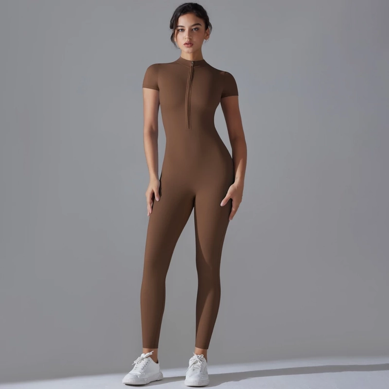 Đồ thể thao cao cấp co giãn & thoáng khí tập Yoga, Zumba, Gym (Size M) - Màu nâu 334167