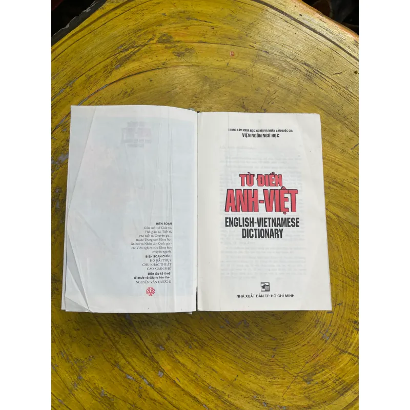 TỪ ĐIỂN ANH - VIỆT ENGLISH- VIETNAMESE DICTIONARY 2007 731063