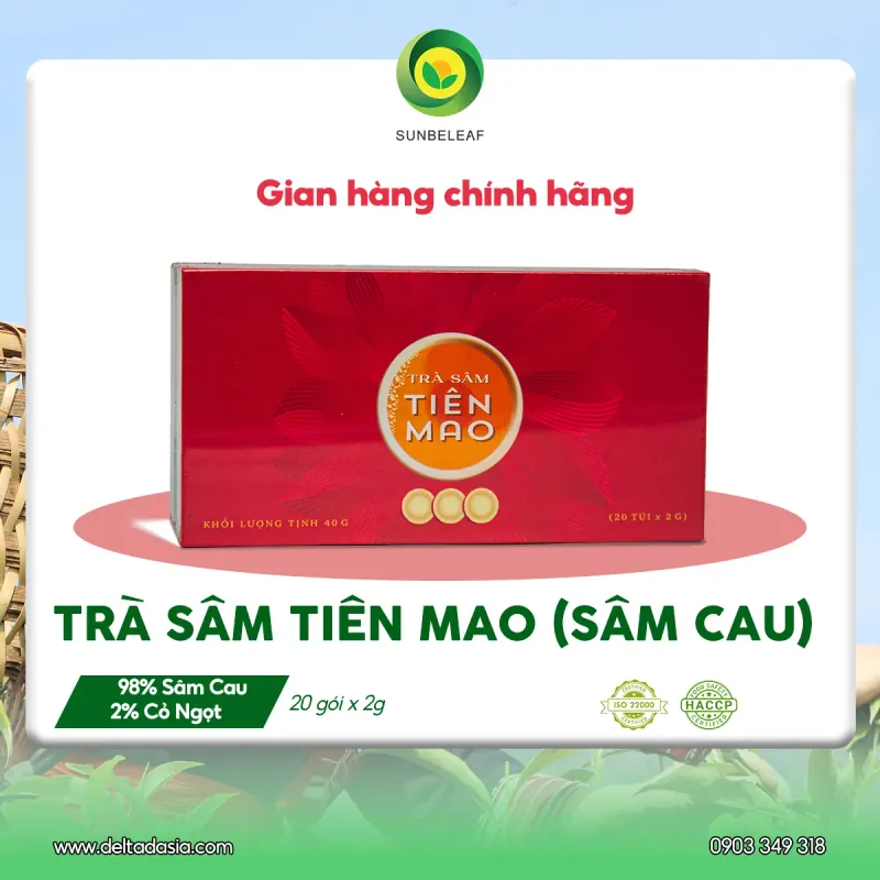 Trà sâm tiên mao Sunbeleaf ( sâm cầu đen),hộp 29 vói 787391
