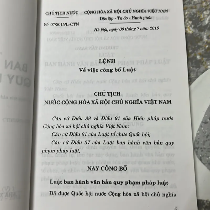 Luật Ban hành văn bản quy phạm pháp luật 2015 713048