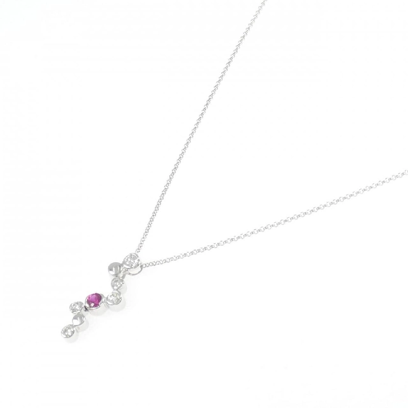 K18WG Dây chuyền Ruby 0.15CT - Hàng hiệu Chính hãng 856706