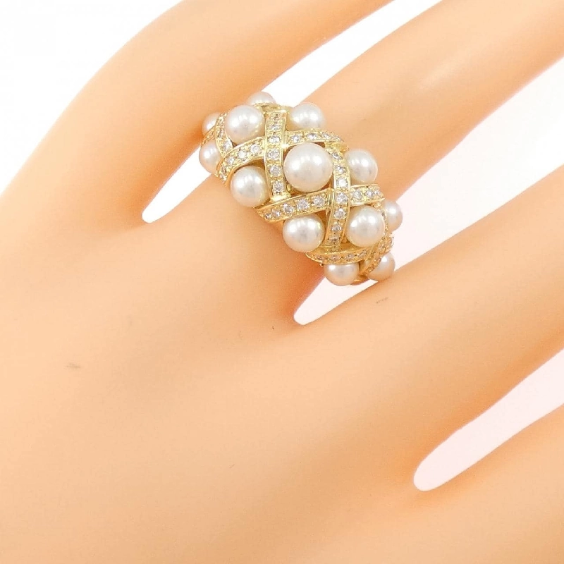 Nhẫn ngọc trai Akoya 750YG - Hàng hiệu Authentic 852705