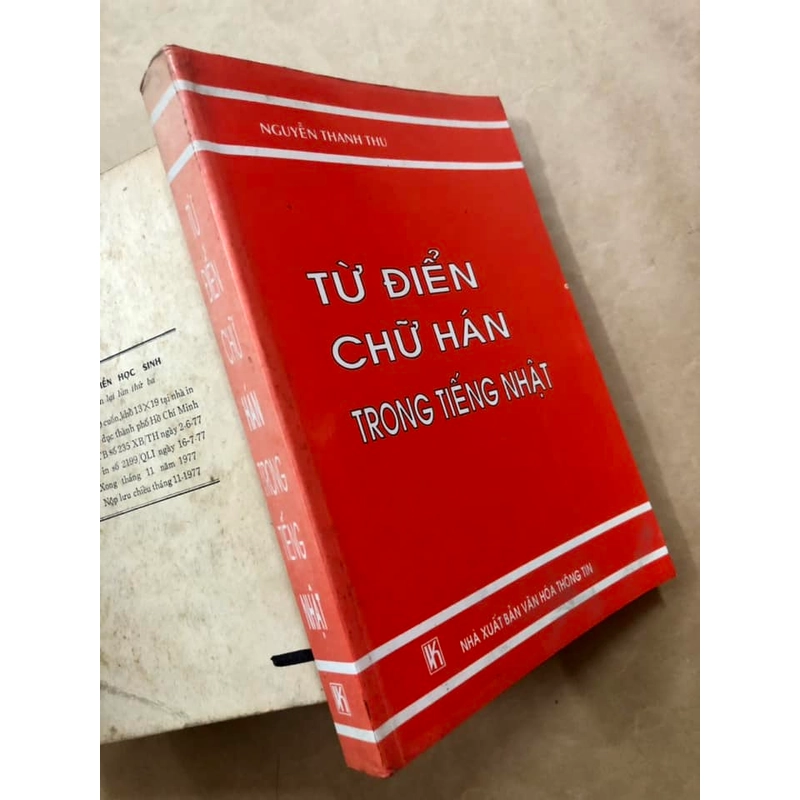 Từ điển chữ Hán trong tiếng Nhật cũ - Nguyễn Thanh Thu - Nxb VHTT 305509
