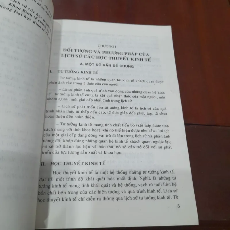 Lịch sử CÁC HỌC THUYẾT KINH TẾ 1022780