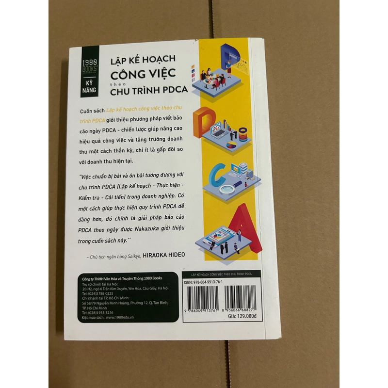 Lập kế hoạch công việc theo chu trình pdca 473861