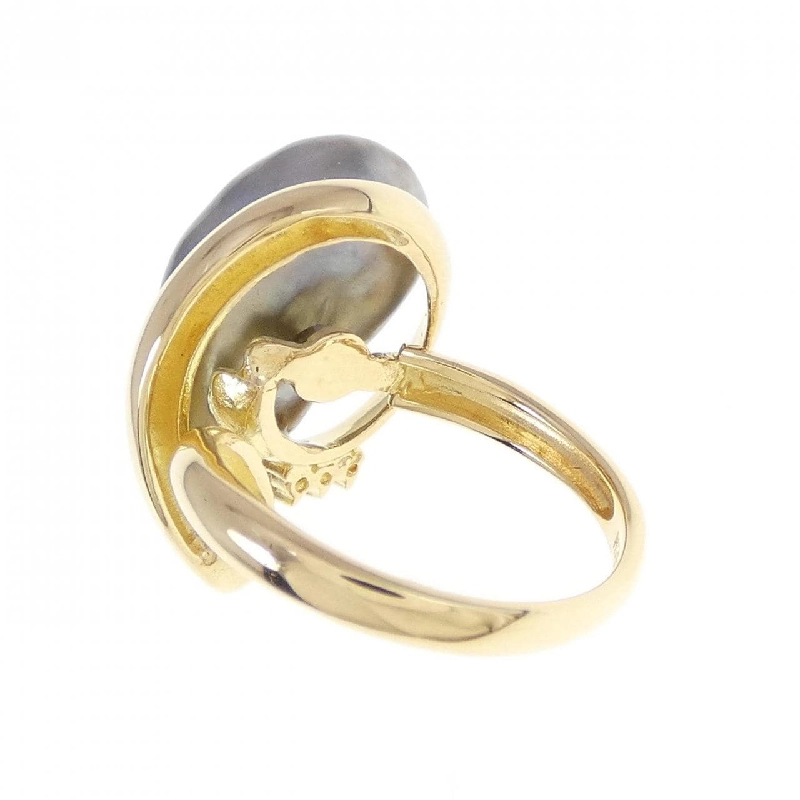 Nhẫn ngọc trai đen K18YG 672633