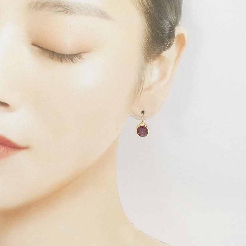 K18YG Garnet Bông tai - Hàng hiệu Chính hãng 866717