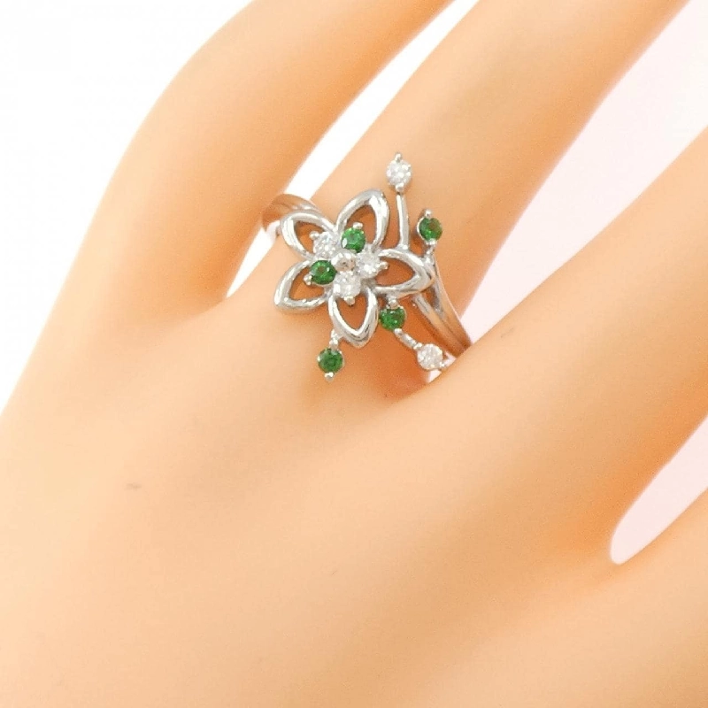 Nhẫn PT900 Hoa Ngọc Bích 0.168CT - Hàng hiệu Chính hãng 847931