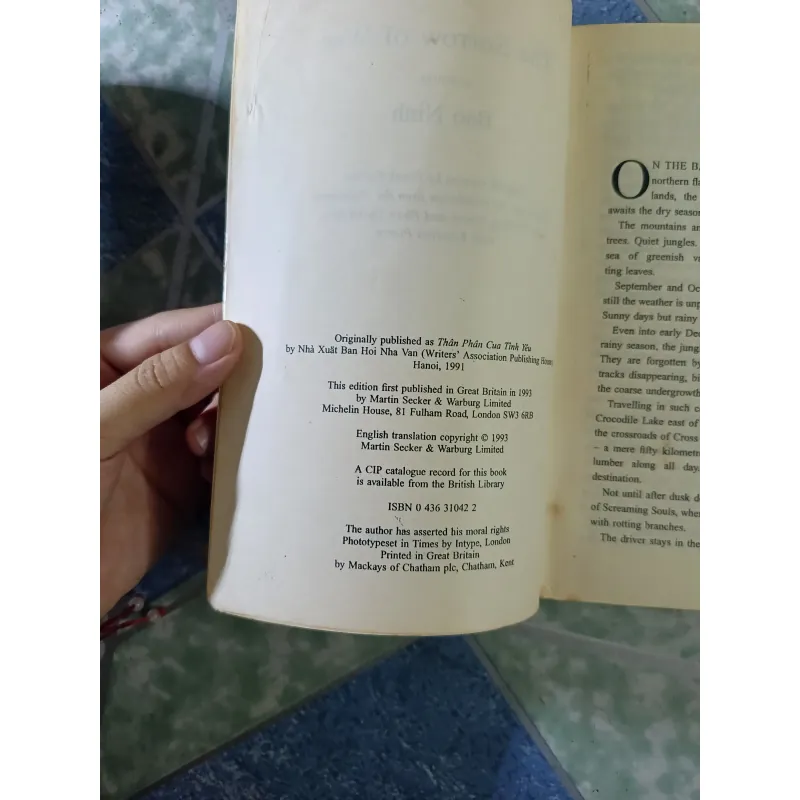 The Sorrow of War a novel - Bao Ninh 708919