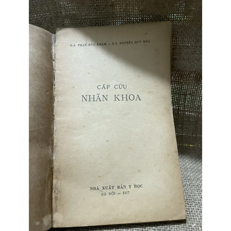 Cấp cứu nhãn  Khoa- Xb 1977 800201