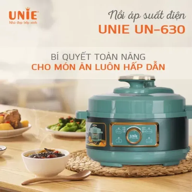 Nồi áp suất điện UNIE UN-630 dung tích 3L, lòng nồi 5 lớp bền bỉ, nấu nướng đa năng 728653