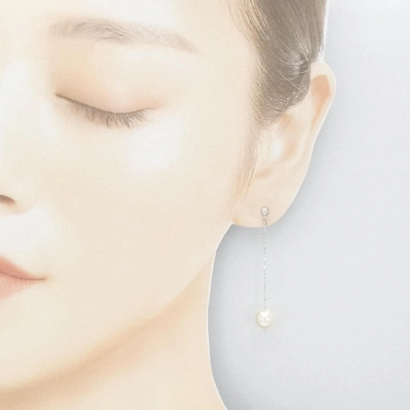 K18WG Bông tai ngọc trai Akoya 8.0mm - Hàng hiệu Chính hãng 876770