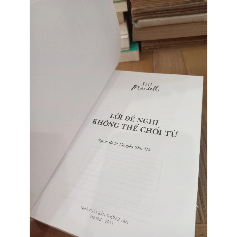 Lời đề nghị không thể chối từ - Jill Mansell 974992
