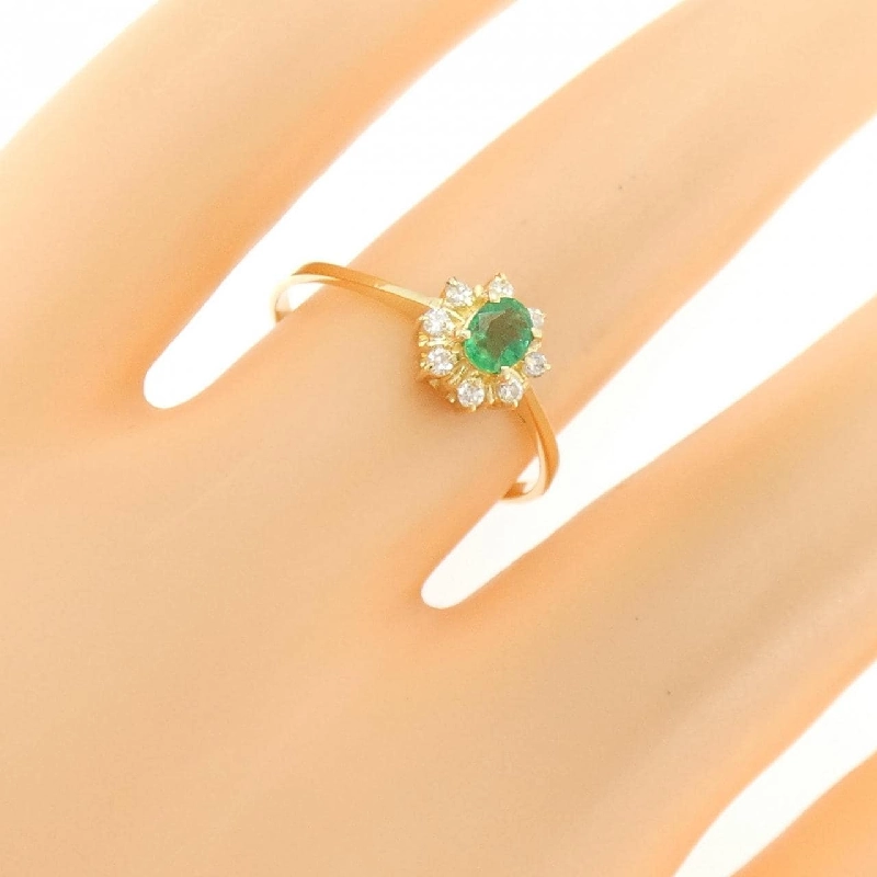 Nhẫn Emerald K18YG 667188