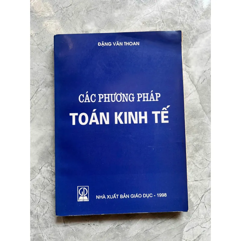 CÁC PHƯƠNG PHÁP TOÁN KINH TẾ 759847