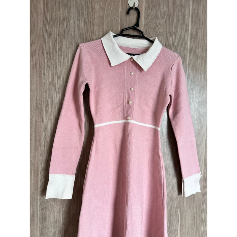 Váy hồng tiểu thư tôn dáng 494446
