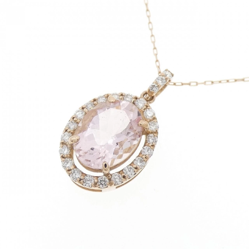 K18PG Morganite Necklace 1.12CT - Hàng hiệu Chính hãng 862689