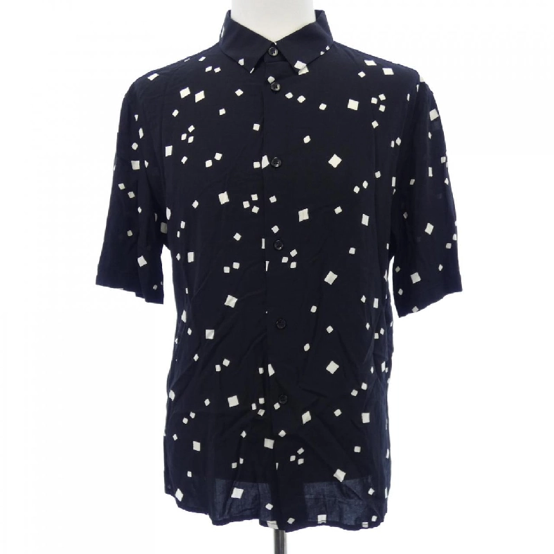 SAINT LAURENT 601070 Y1A79 Áo Sơ Mi Ngắn Tay - Hàng hiệu Chính Hãng 881255