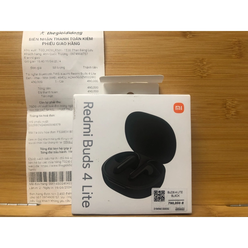 Tai nghe Bluetooth Redmi Buds 4 Lite (chưa sử dụng, còn seal) 327346