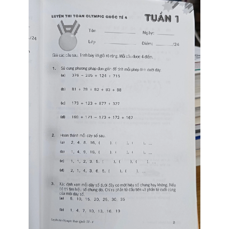 Luyện thi Olympic Toán quốc tế - Terry Chew B. Sc (Nguyễn Thành Khang dịch) 547106