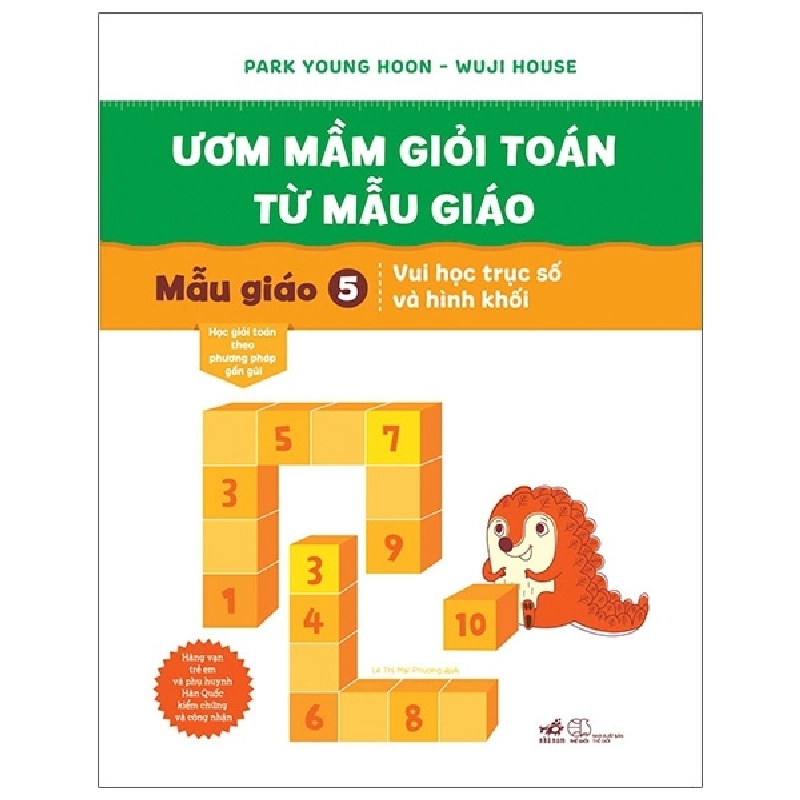 Ươm mầm giỏi toán từ mẫu giáo - Mẫu giáo 5: vui học trục số và hình khối - Park Young Hoon - Wuji House 2021 New 100% HCM.PO 30324