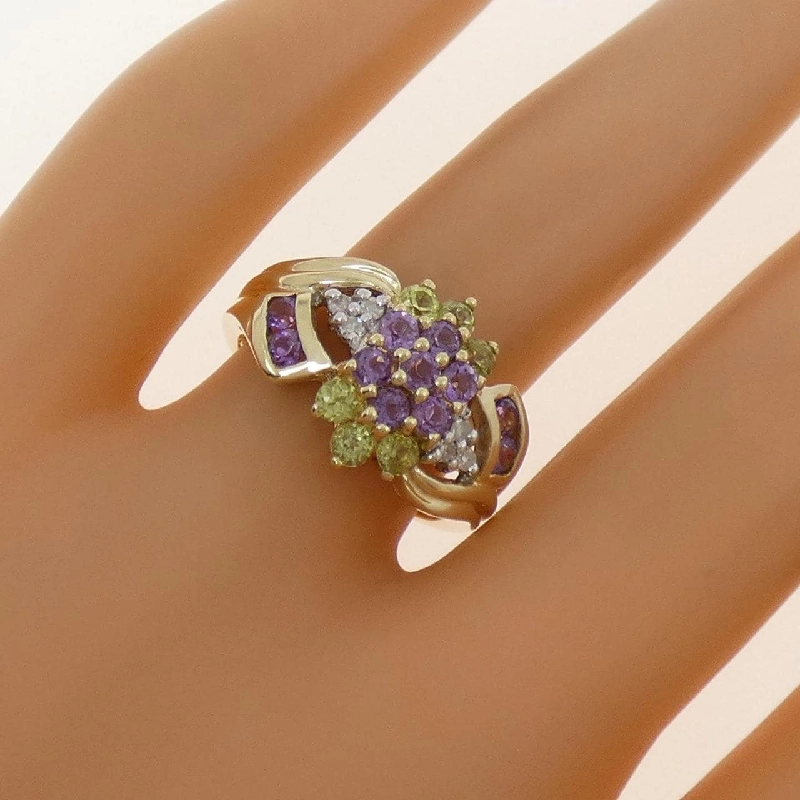 Nhẫn đá màu 10KYG/10KWG - Hàng hiệu Authentic 854987