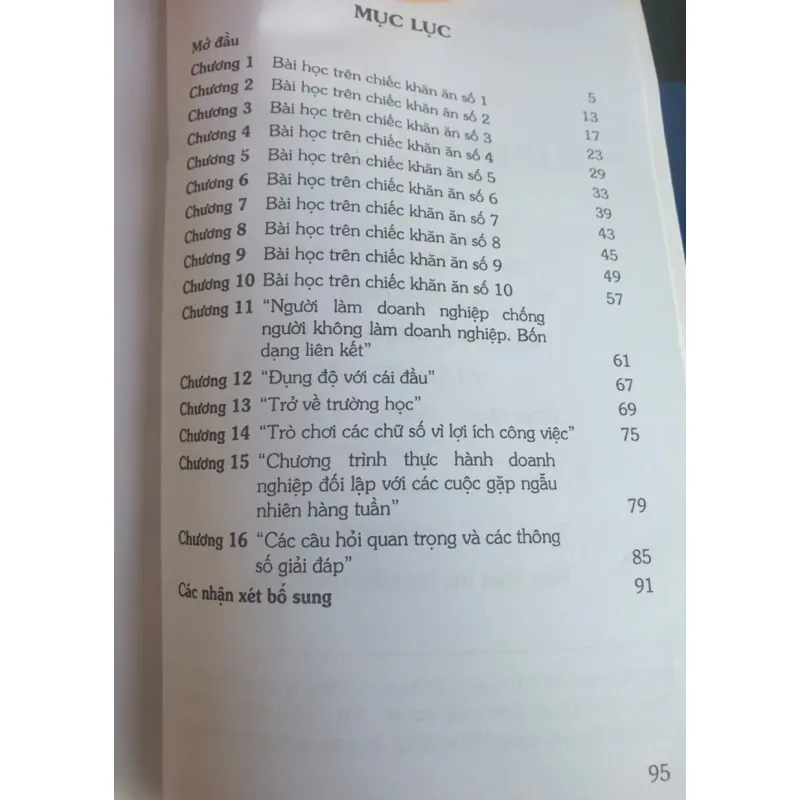 10 Bài Học Trên Chiếc Khăn Ăn 757902