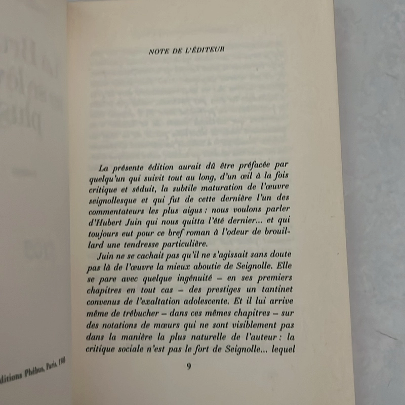 La Brume ne se lèvara plus - Claude Seignolle (Ngoại văn) 502054