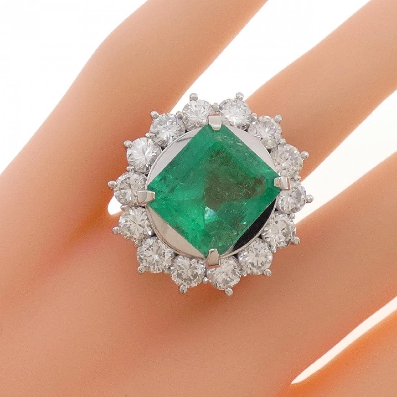 Nhẫn Emerald PT900 9.46CT - Hàng hiệu Chính hãng 848398