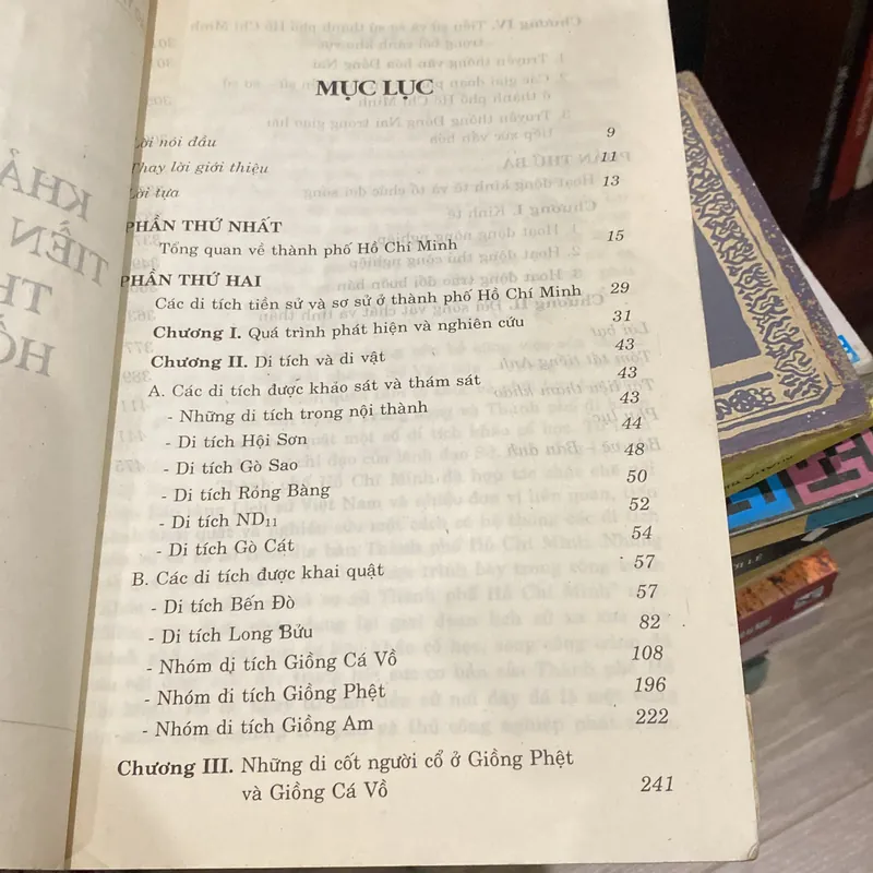 KHẢO CỔ HỌC TIỀN SỬ & SƠ SỬ THÀNH PHỐ HỒ CHÍ MINH (XB 1998) 568882