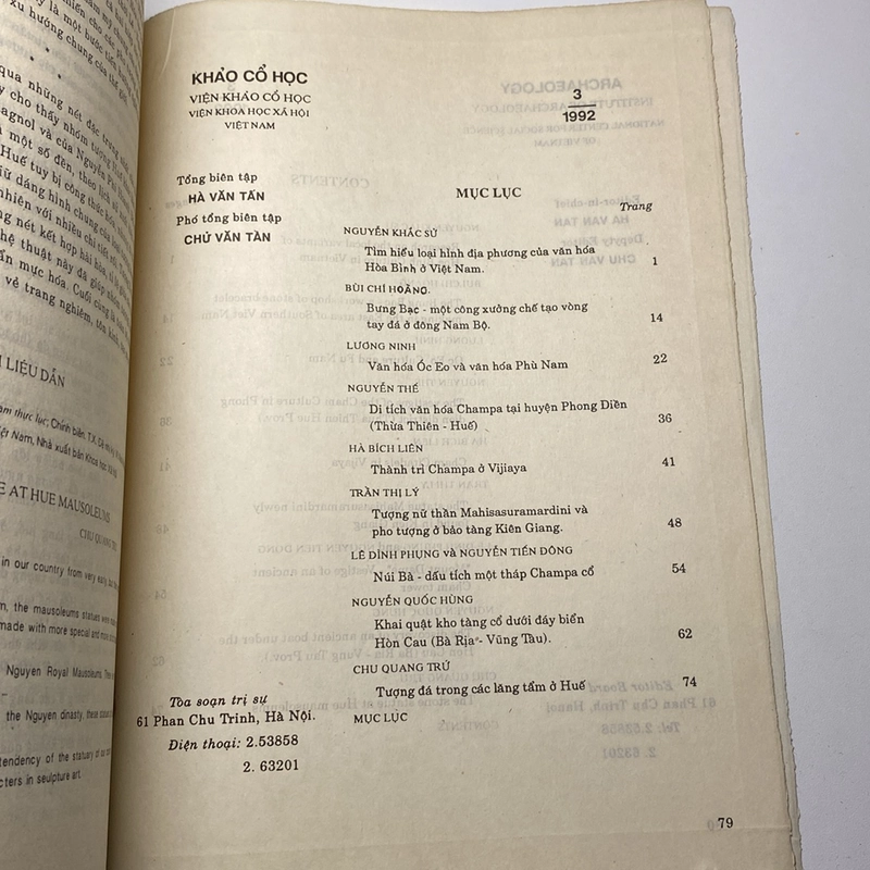 KHẢO CỔ HỌC, SỐ 3 - 1993 471941