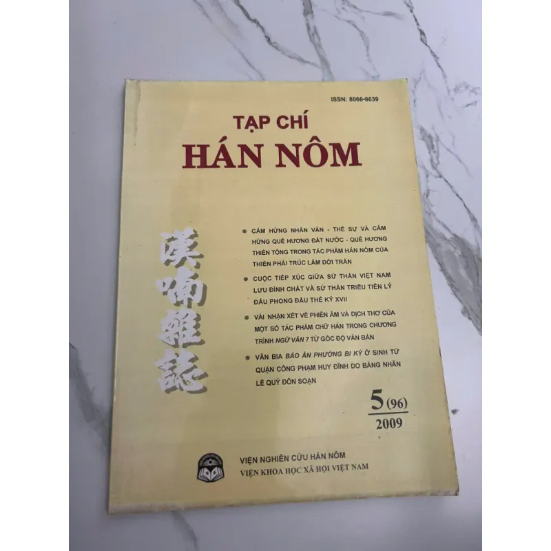 Tạp chí Hán Nôm, Số 5 (96), 2009 - Viện Nghiên cứu Hán Nôm 700417