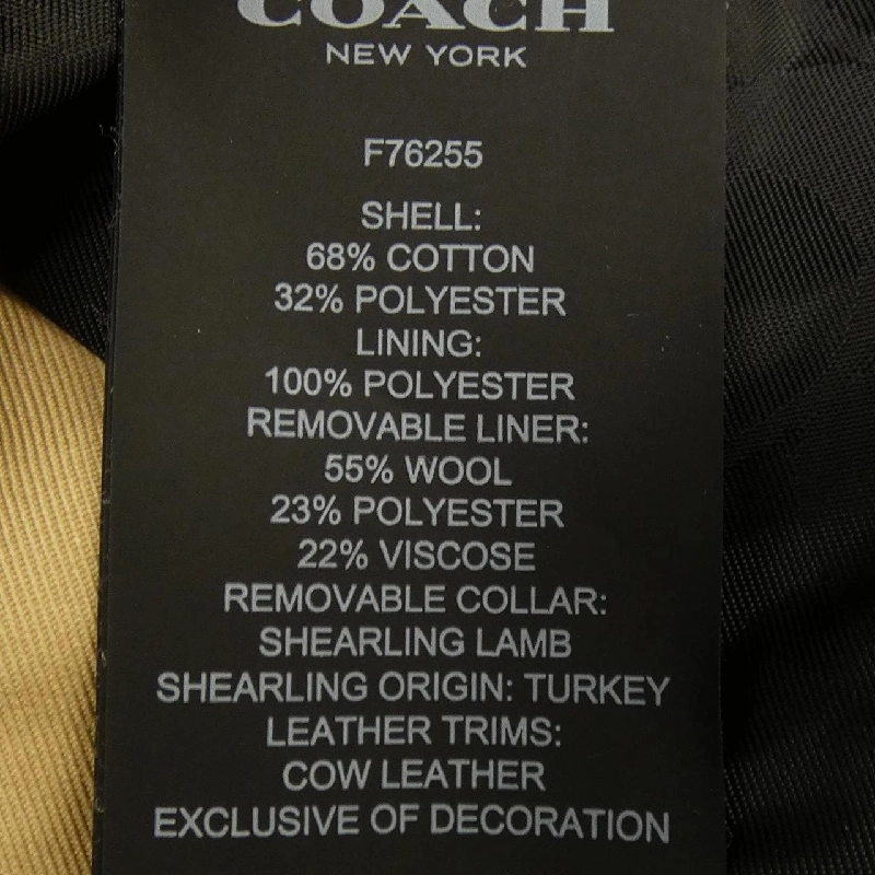 Áo khoác trench COACH 627196